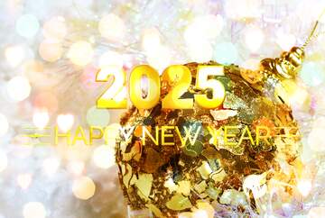 FX №212317 Postcard Happy New Year 2025