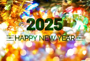 FX №212425 Happy New Year 2025 Attributes Background