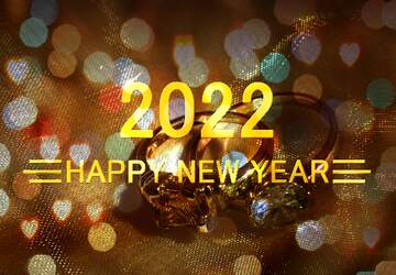 FX №212655 Wedding rings  happy new year 2022