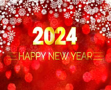 FX №212712 Red Christmas background Shiny happy new year 2022 gold