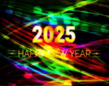 FX №212482 Shiny Background fractal  design art happy new year 2025