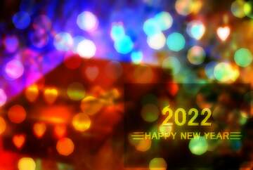 FX №212417 Happy New Year 2022 Background Brilliant Card