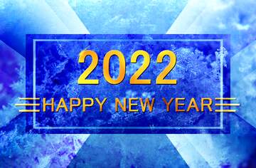 FX №212686 Macro snow Happy New Year 2022 Design Layout Template