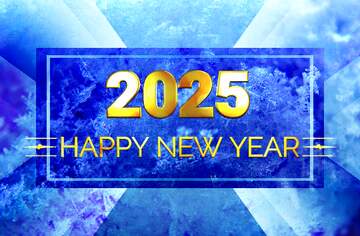 FX №212686 Macro snow Happy New Year 2025 Design Layout Template