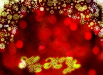 FX №212717 Red Christmas background text Happy New Year gold