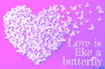 FX №212737 Love is like a butterfly pink