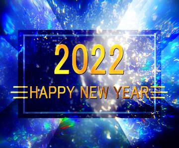 FX №212685 Color snow macro background Happy New Year 2022