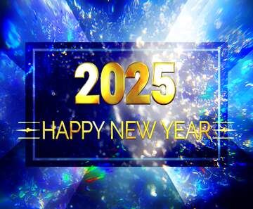 FX №212685 Color snow macro background Happy New Year 2025