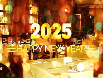 FX №212555 Restaurant Background Party Grill Happy New Year 2025