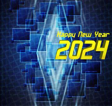 FX №212069 Technology abstract happy new year 2024