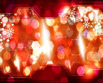 FX №212704 Red Christmas Hi-tech background