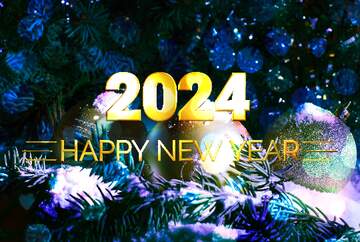 FX №212240 Shiny happy new year 2024 background