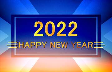 FX №212580 Sunset Gradient Shiny happy new year 2022 design layout business