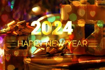 FX №212464 Winter Holiday Gifts Happy New Year 2024