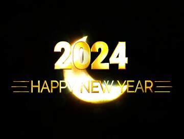 FX №212553 Eclipse Sun Happy New Year 2024