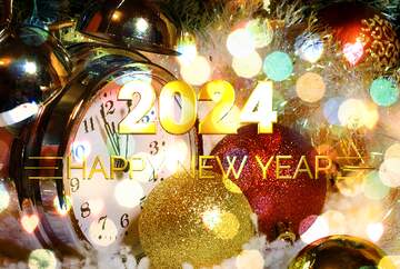 FX №212327 Watches twelve beat Happy New Year 2024