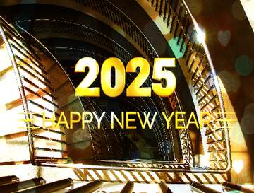 FX №212563 Stairs Background Happy New Year 2025