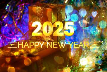 FX №212446 Gifts Boxes Background Happy New Year 2025