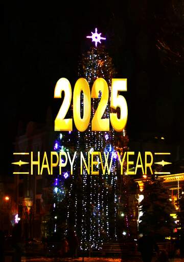 FX №212286 Urban christmas tree Happy New Year 2025