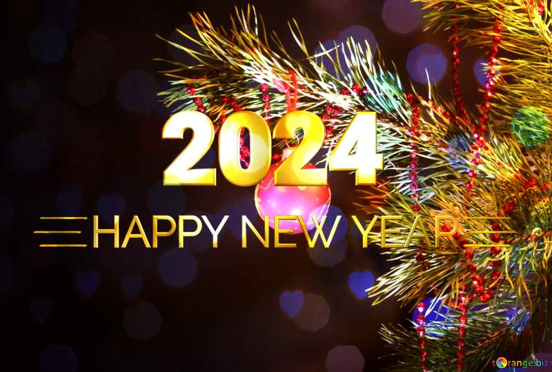 New Year`s Shiny happy new year 2024 background №2375