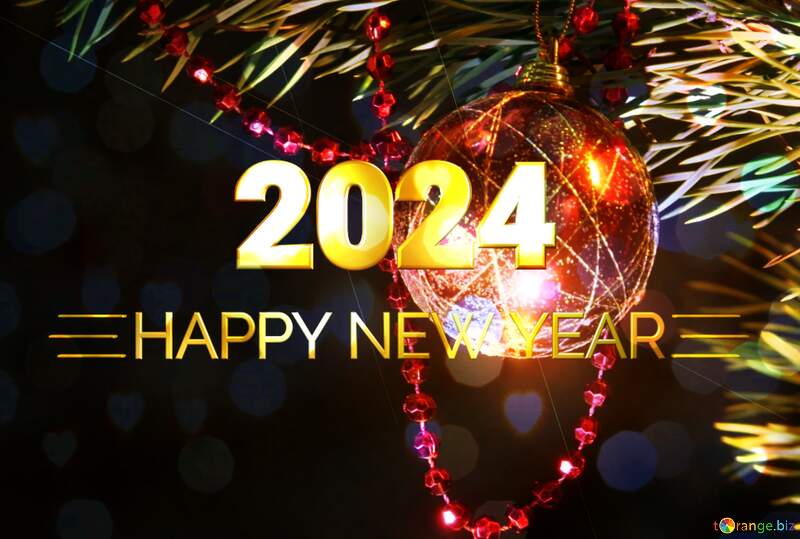 Shiny happy new year 2024 background №2382
