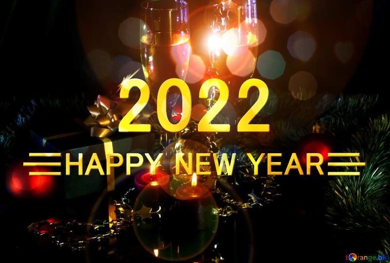 Shiny happy new year 2022 background №2736