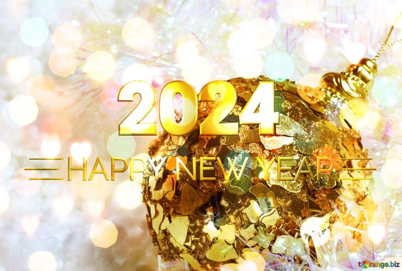 Postcard Happy New Year 2024 №6355
