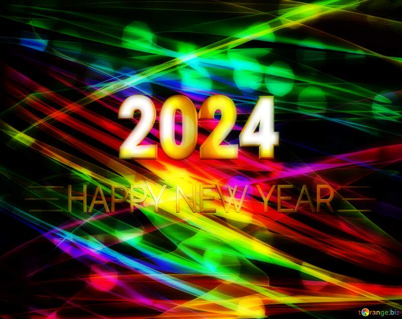 Shiny Background fractal  design art happy new year 2024 №40614