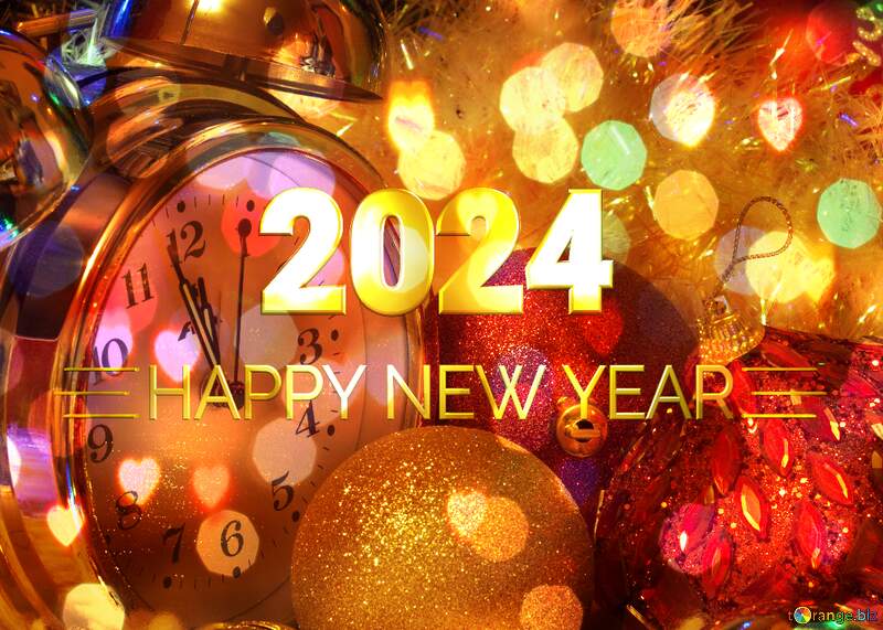 2024 Happy New Year Brilliant Bright Card №6372