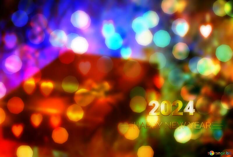Happy New Year 2024 Background Brilliant Card №6507