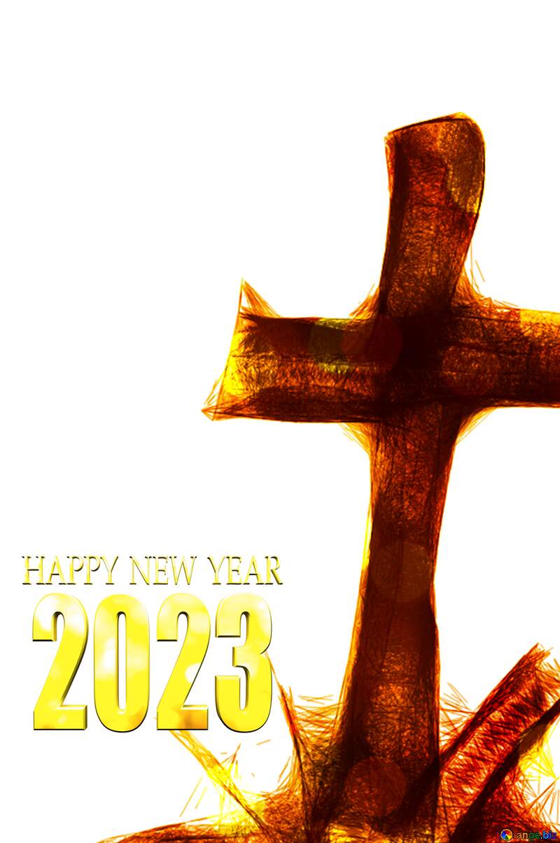 Download free picture Clipart for Halloween grave cross happy new year 2023 on CC-BY License