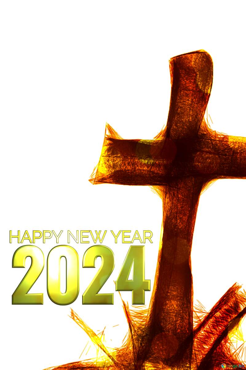 Clipart for Halloween grave cross happy new year 2024 №40485