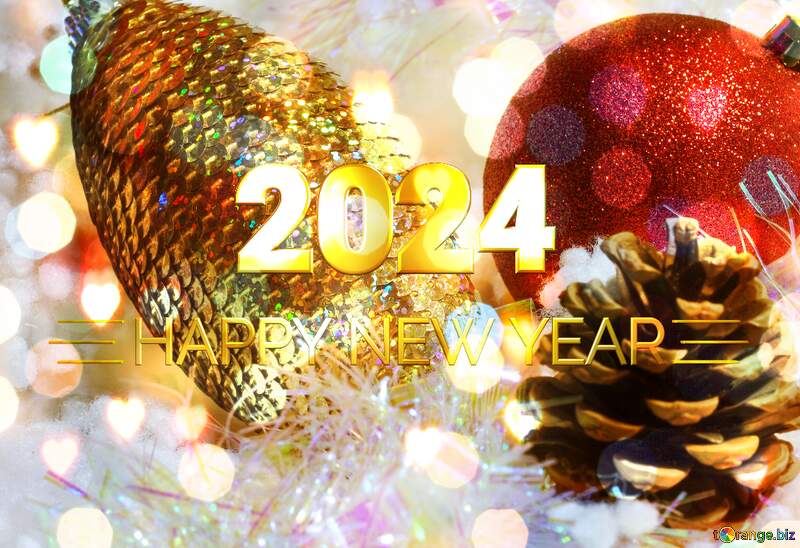 Christmas postcards . background. Brilliant Card Happy New Year 2024 №6338
