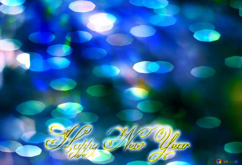 Bright  color  background. Happy New Year inscription №6676