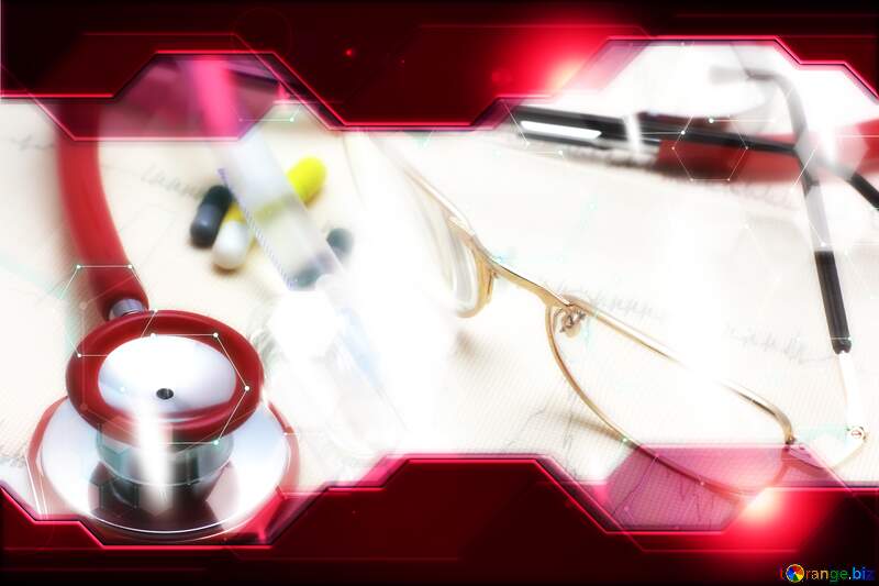 Medical Red Technology business concept Hi-tech template №19850