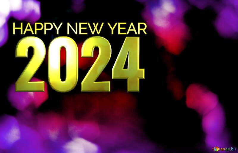 Bright  color  background. blur happy new year 2024 №6676