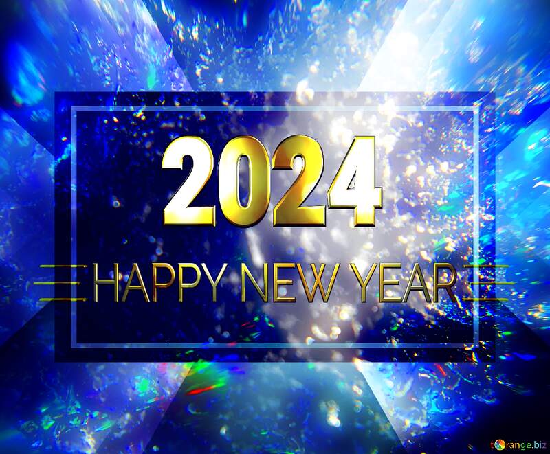 Color snow macro background Happy New Year 2024 №47973