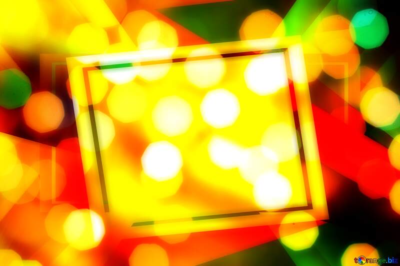 Christmas Background of bright lights frame template trend creative №24618