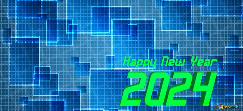 happy new year 2024 techno computer pattern №49678