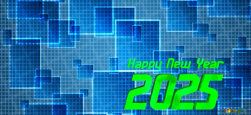 happy new year 2025 techno computer pattern №49678