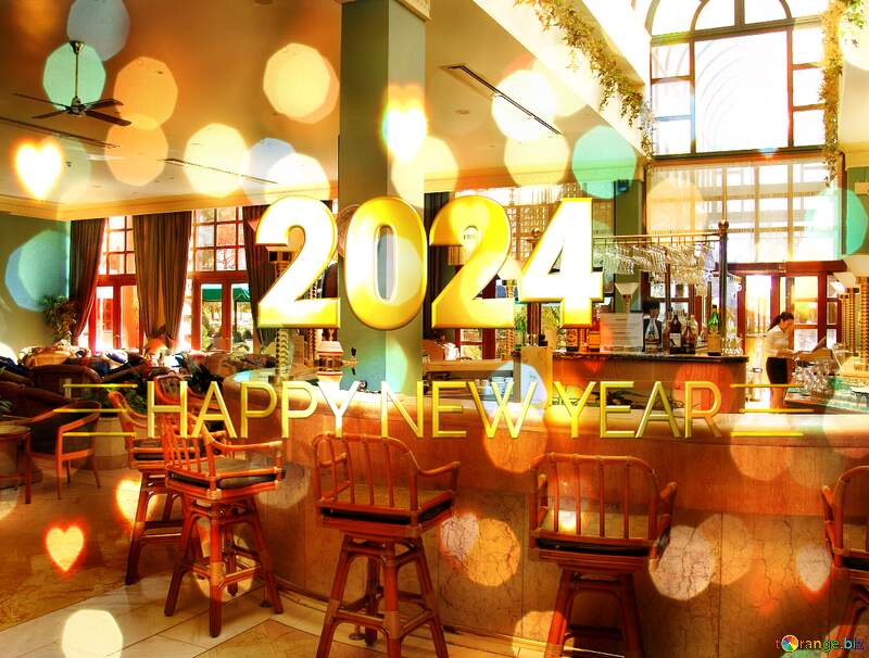 Bar hotel Happy New Year 2024 №7002