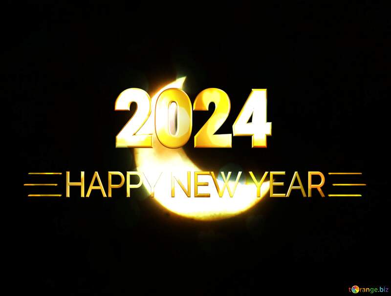 Eclipse Sun Happy New Year 2024 №6933