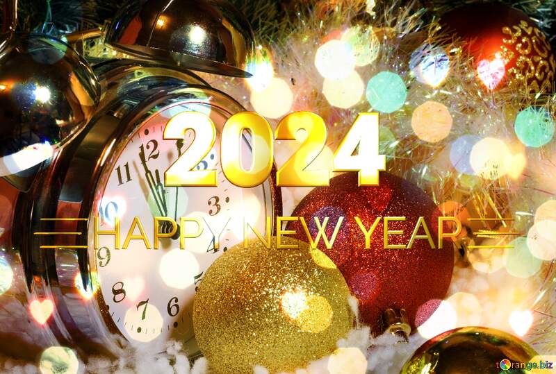 Watches twelve beat Happy New Year 2024 №6378
