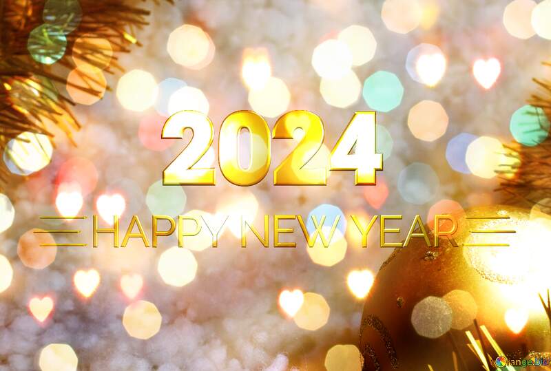 Background Welcome Happy New Year 2024 №6382