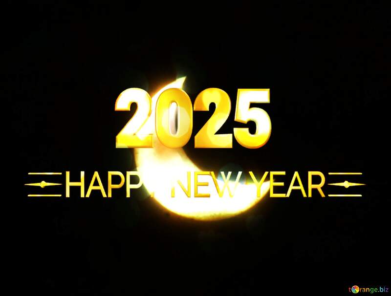 Eclipse Sun Happy New Year 2025 №6933