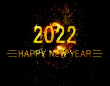 FX №213019 Ground fireworks spinning happy new year 2022