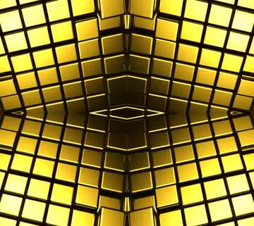 FX №213921 3d abstract gold metal cube background Futuristic Pattern