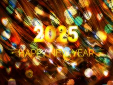 FX №213048 Glass happy new year 2025 background