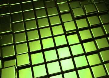 FX №213978 3d abstract green metal cube background
