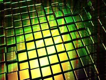 FX №213977 3d abstract gold metal cube background Digital Digitizing Matrix Style